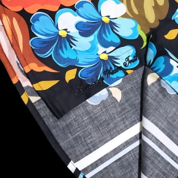 NEW Robert Graham Floral Vibrant XL Classic Fit Short Sleeve Sport Shirt